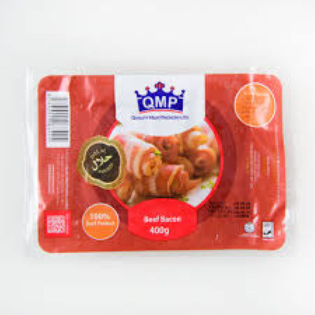 QMP BEEF BACON 400G